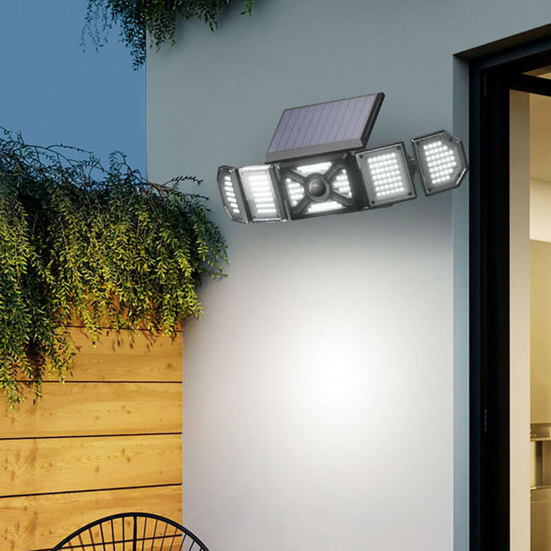 Outdoor Solar Lights Powerful 244Led Lamp Spotlight Sunlight Energy Waterproof For Exterior Garden W