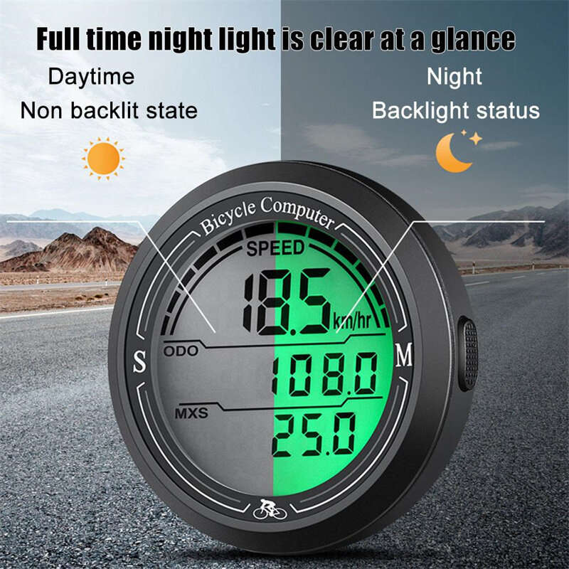 XANES Wireless Bicycle Computer IP67 Waterproof Bike Speedometer Bicycle Odometer Stopwatch Bike Acc