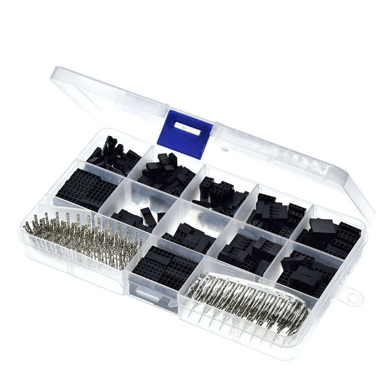 620PCS 2.54MM Dupont Cord Jumper Wire Pin Header Connector Rubber Shell Connector Housing with Termi