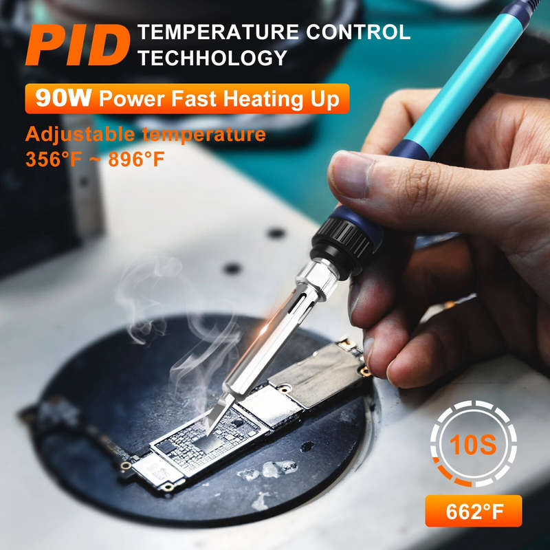 BK969 90W Soldering Iron Station with Ceramic Heating Core Rapid Fast Temperature Recovery Precise C