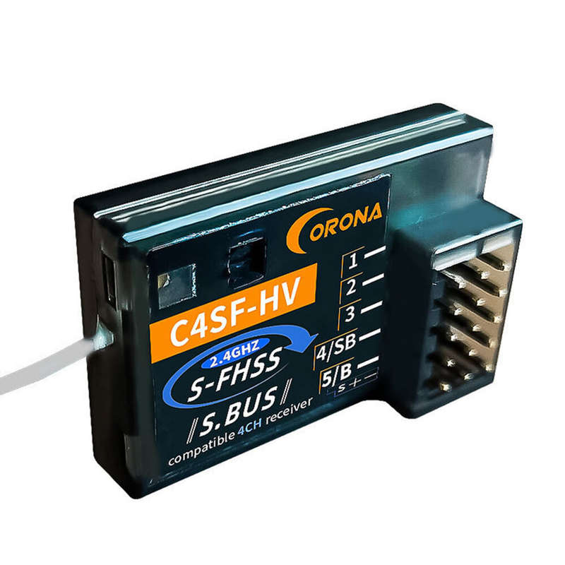 Corona C4SF 2.4GHz 4CH S-FHSS/FHSS SBUS Compatible Receiver for Futaba 3PV 4PLS 4PV 7PX 4PX Radio Tr