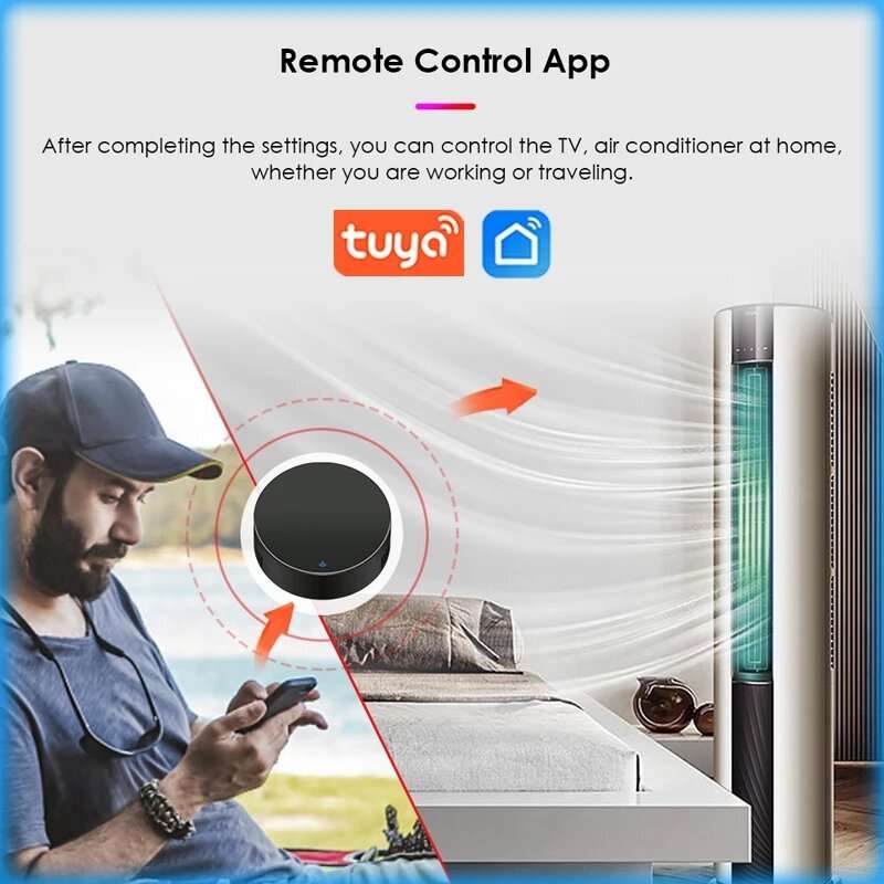 AUBESS WiFi IR Smart Universal Remote Control For TV Air Conditioner, Compatible With Tuya Smart Lif