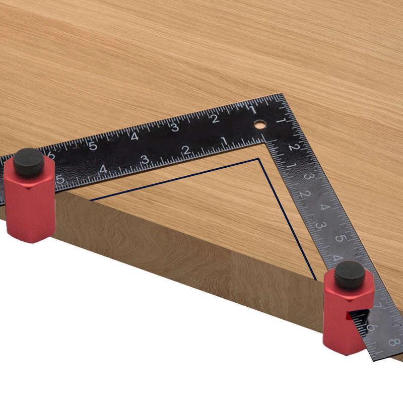 2PCS Square Auxiliary Clamp Stair Gauge Framing Square Attachment Jigs For Perfect Angles Stair Meas