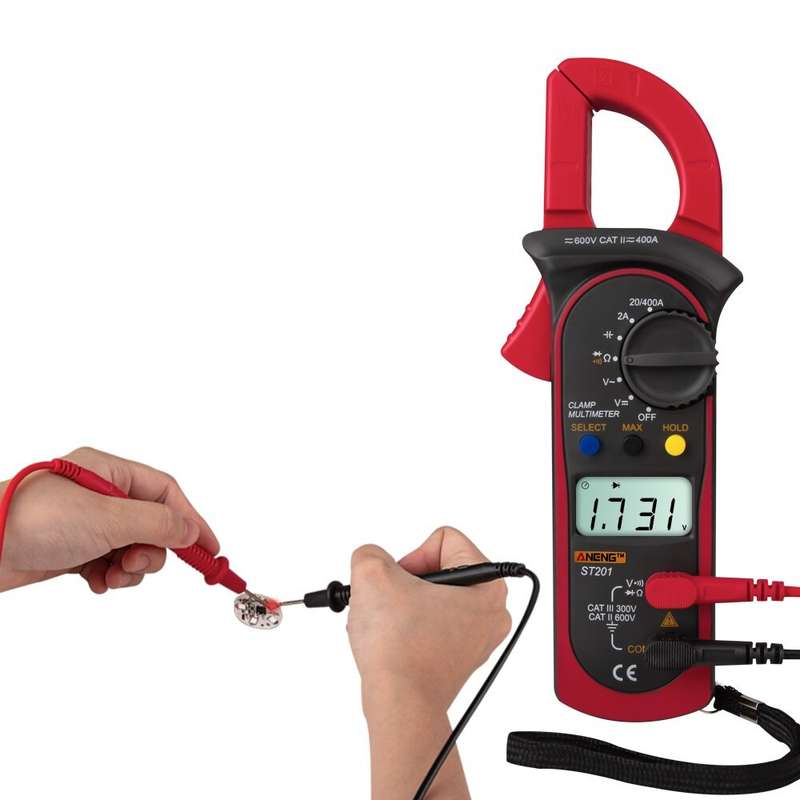 ANENG ST201 Digital Multimeter Clamp Ammeter Transistor Tester Capacitor Tester Power Test Automotiv