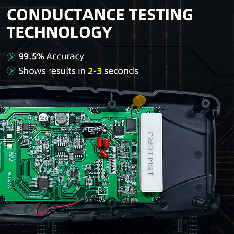 FY8912A Car Battery Tester 12V/24V 8V-36V Wide Voltage Range Lead-Acid AGM GEL EFB Diagnostic Tool