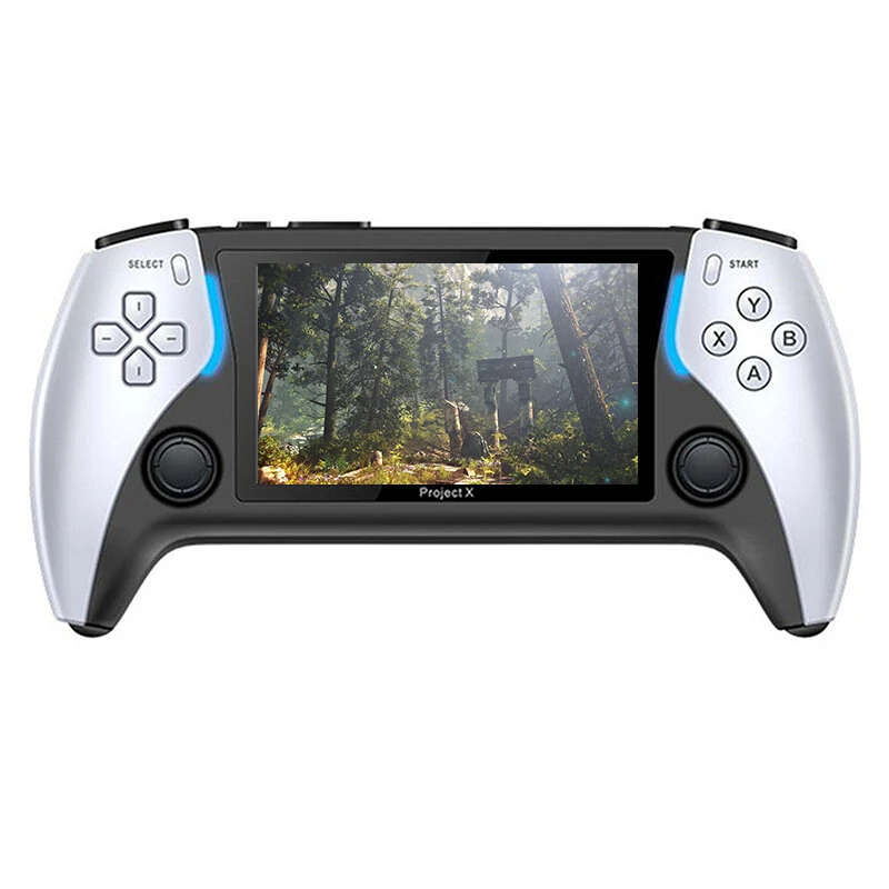 PROJECT X 4.3-Inch HD IPS Screenhandheld Game Console Supports PS1 Arcade HD Output for Dual Joystic