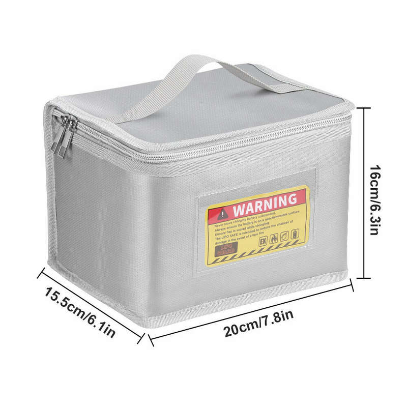 Portable Fireproof Explosion-proof Lipo Battery Safety Bag Fire Resistant For Charging Storage Bag 2