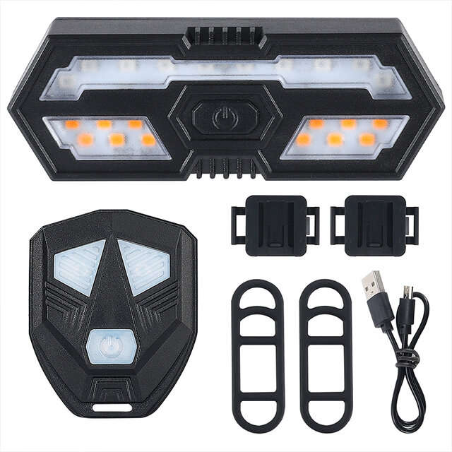 WEST BIKING Smart Bike Light Wireless Remote Control Rack Lamp LED Signal Tail Light USB Bicycle Rec