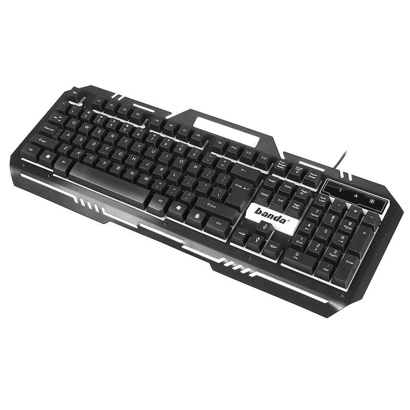 BANDA G11 Keyboard Mouse Combo 104 Keys Suspended Keycaps Gaming Keyboard 6 Buttons 3600DPI LED Ligh