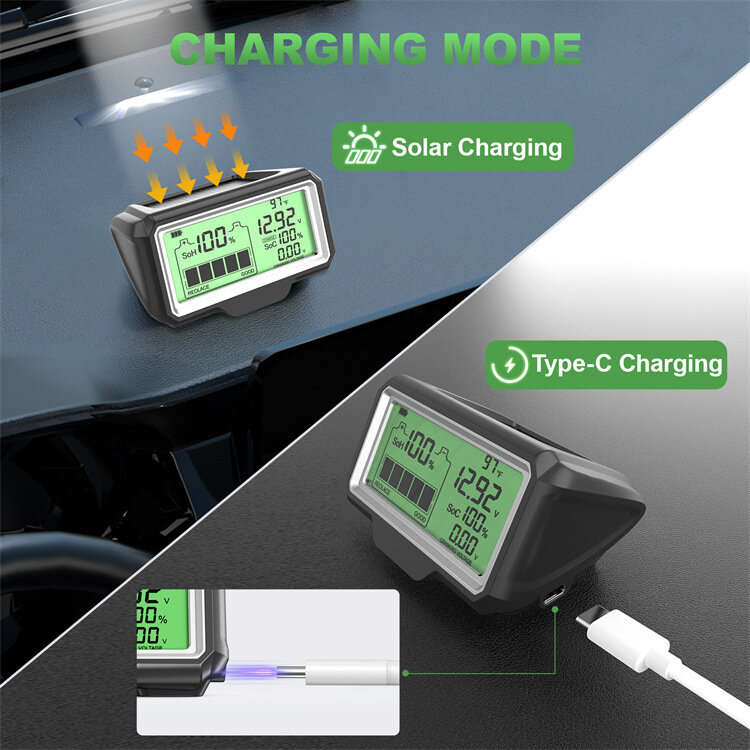 ANCEL BM200 PRO 12V LED Car Battery Tester Monitor Head-Up Display Waterproof SOH SOC Charging Batte