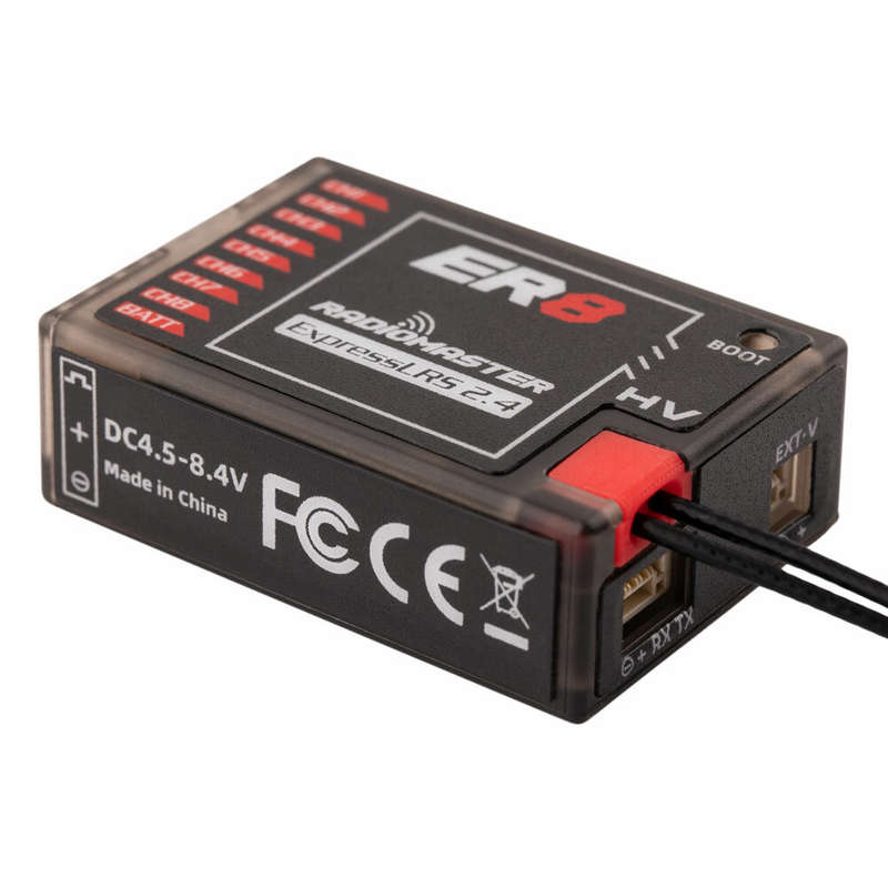 Radiomaster ER8 2.4GHz 8CH ExpressLRS ELRS RX 100mW PWM Receiver Support Voltage Telemetry for FPV R