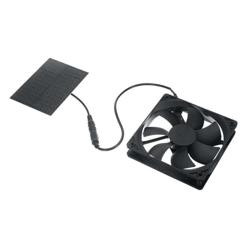 6V 1.8W Mini Solar Exhaust Fan with Solar Panel Plug and Play Brushless Motor High Air Volume for Co