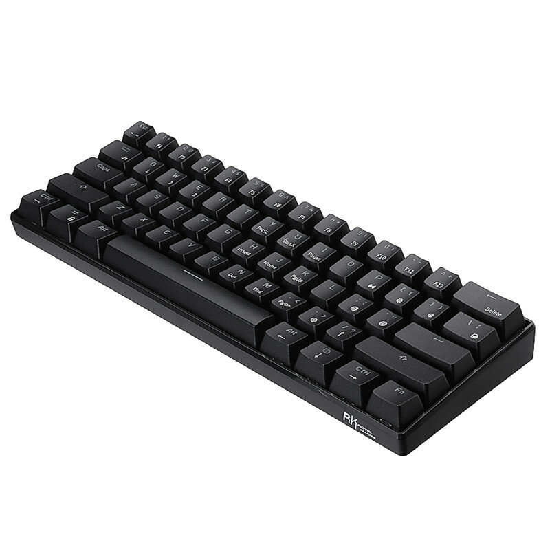 [Brown Swtich] Royal Kludge RK61 Mechanical Keyboard 61 Keys bluetooth 5.0 Wired Dual Mode RGB Gamin