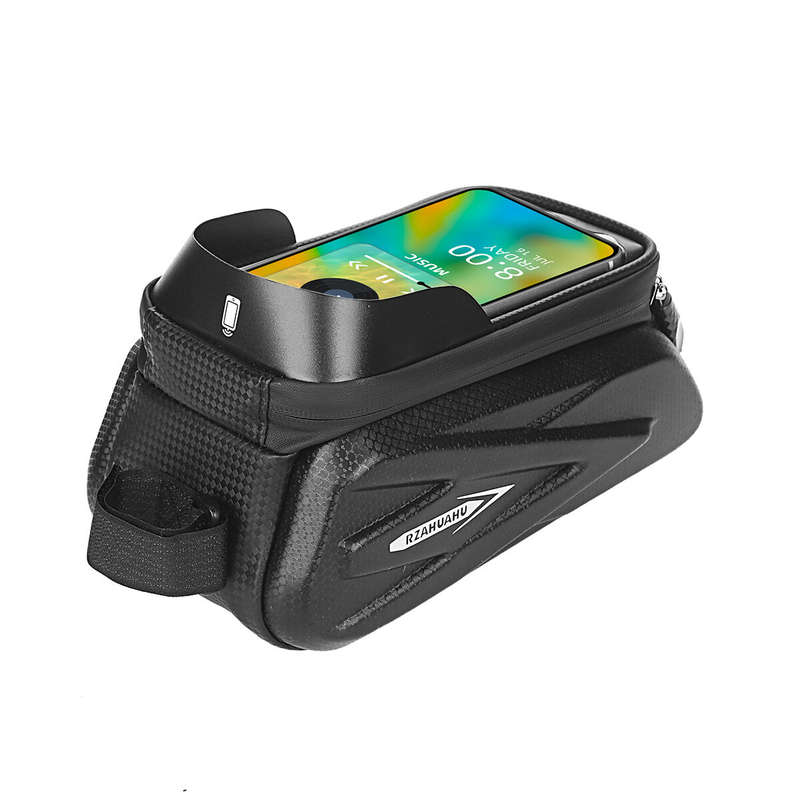 Bicycle Bag 1.5L Frame Front Tube Cycling Bike Phone Mount Bag Waterproof Phone Case Holder 7.2 Inch