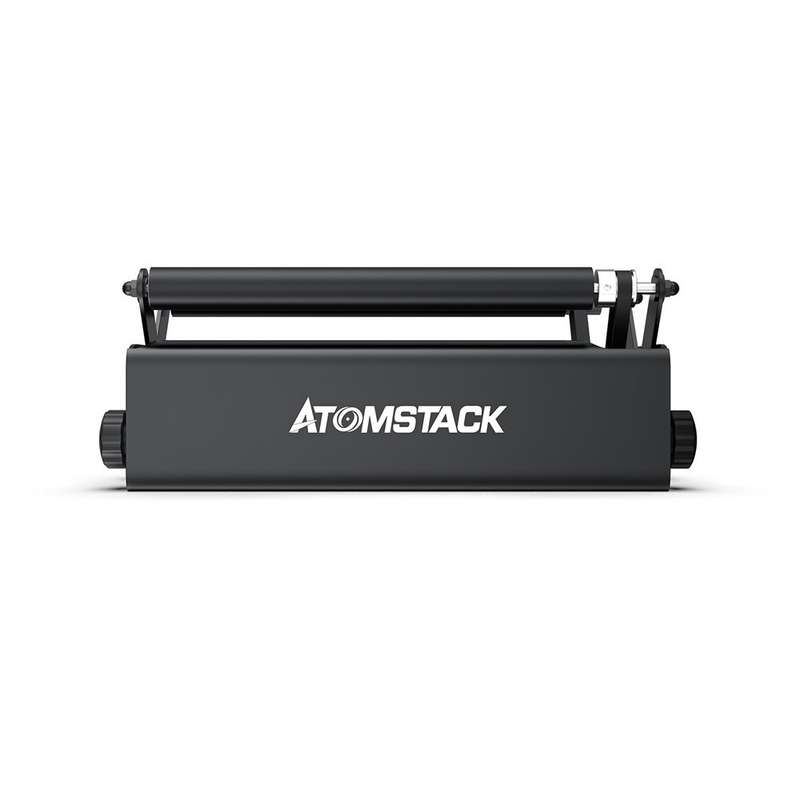 GEEKCREITxATOMSTACK R3 Automatic Rotary Roller for Laser Engraving Machine Wood Cutting Design Deskt