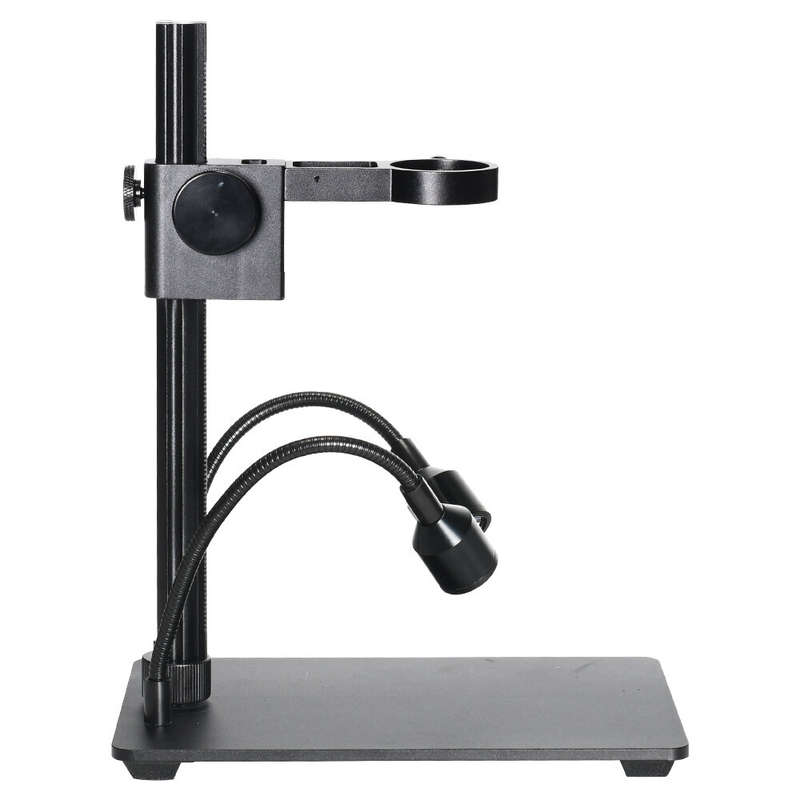 HAYEAR Aluminum Digital Microscope Stand Industrial Camera Monocular Lens Lift Repair Workbench Blac