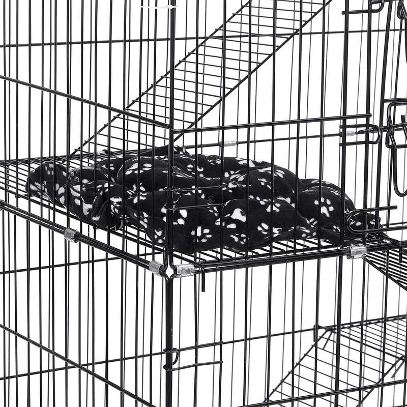 PawGiant 4-Tier Cat Cage, Cat Playpen Kennel Crate Chinchilla Rat Box Cage Enclosure with Ladders, P