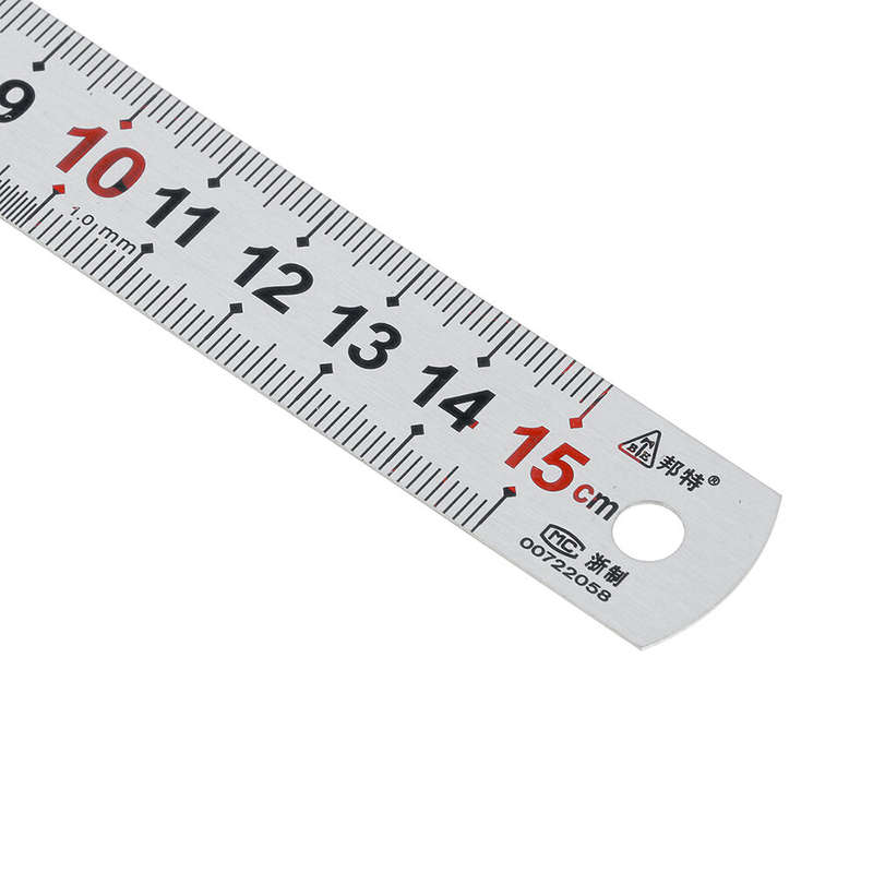 150-1200mm Thickened Stainless Steel Ruler with Metric and Inch Scales Woodworking Scriber Measuring