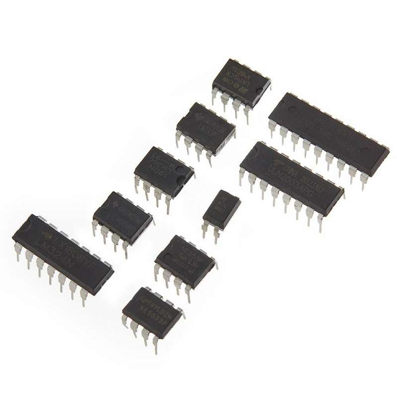 85pcs 10 Types Integrated Circuit Chip IC Chips Assortment Kit OPAMP Single Precision Timer PWM Incl