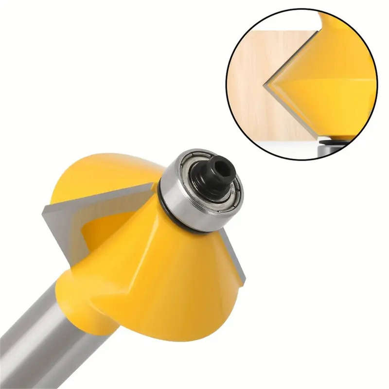 90 Degree Edge Banding Assembly Router Bit 45 Gauge Steel Tungsten Steel Carbide Material Woodworkin