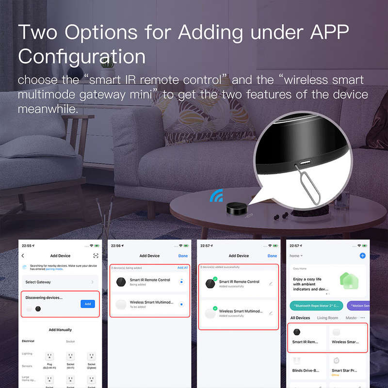 MoesHouse Tuya ZIGBE bluetooth Multimode Gateway Smart WiFi IR Controller APP Wireless Control Smart