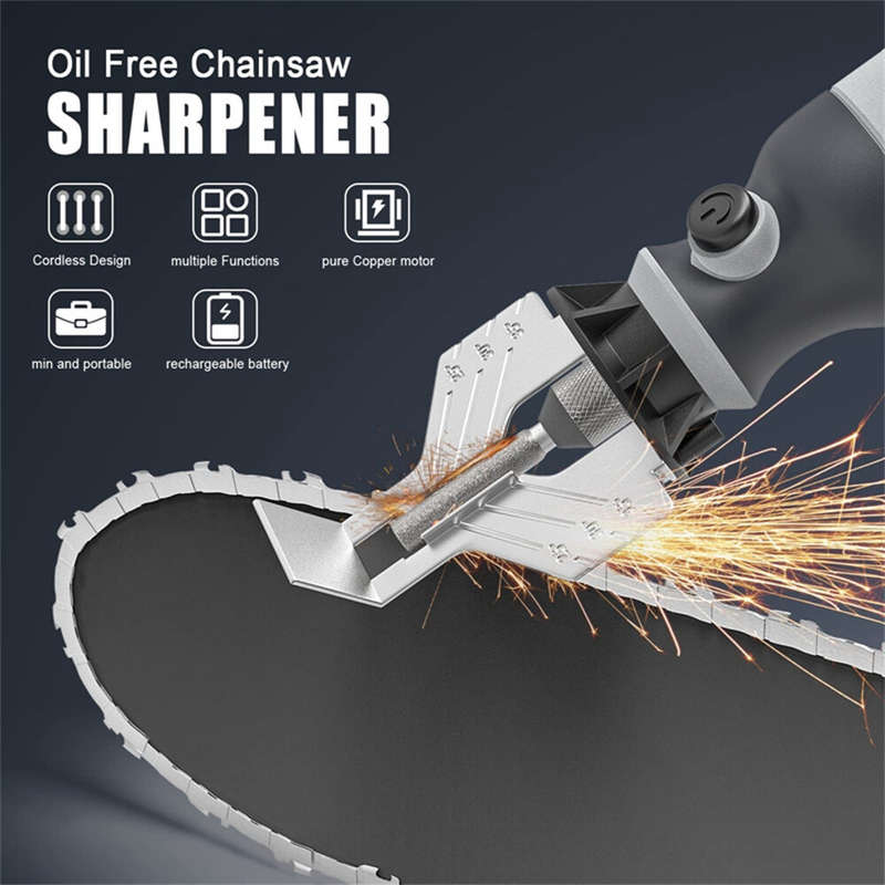 Cordless Chainsaw Sharpener Electric Handheld Chainsaw Sharpening Kit High Speed Chainsaw Sharpening