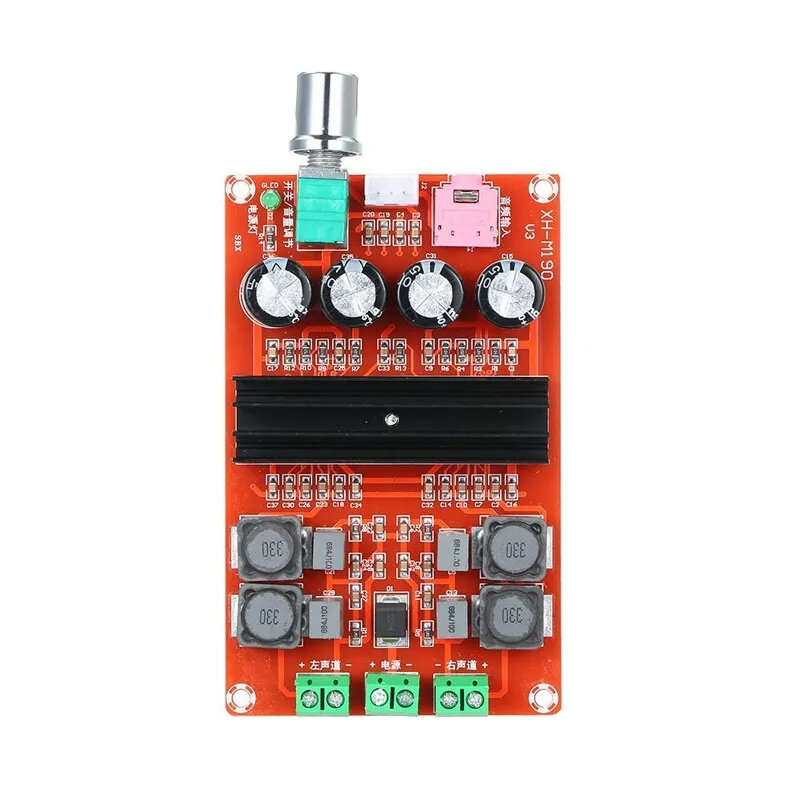 XH-M190 2*100W Tube Digital Audio Board TDA3116D2 Power Audio Amp 2.0 Class D Stereo HIFI Amplifier