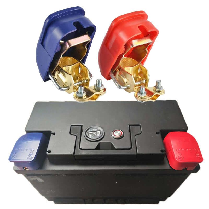 Battery Clamp Clip Car Battery Pile Head Pure Copper Thickened Battery Column Connector Clip Battery