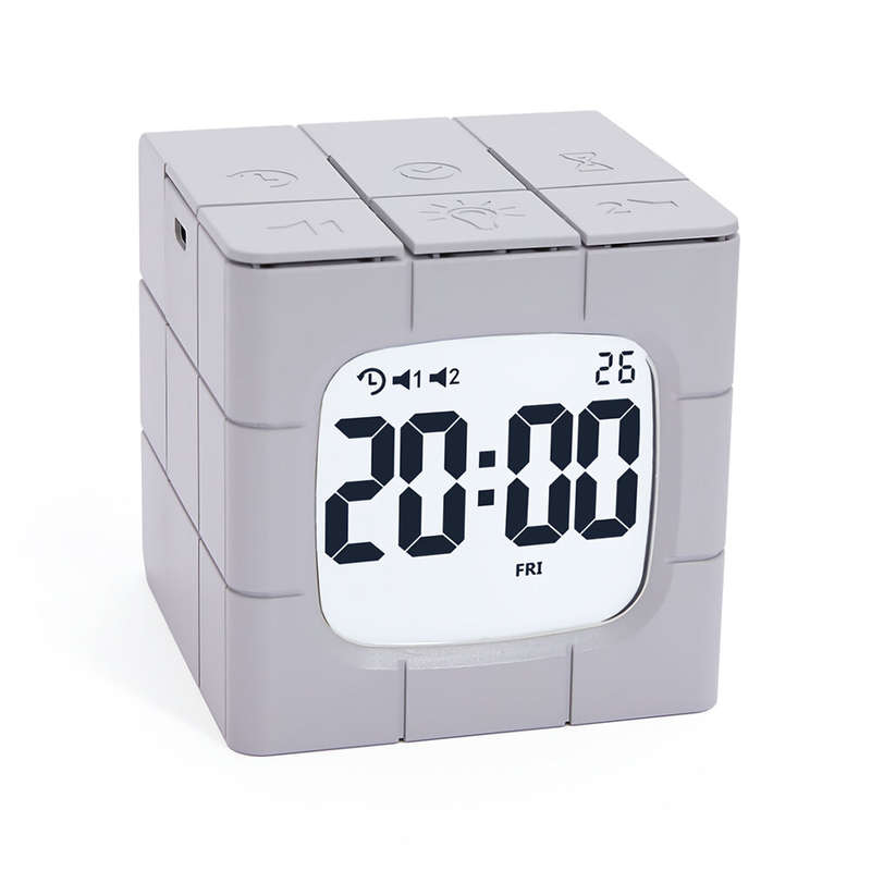 Magic Cube Alarm Clock LED Multifunctional Time Manager USB Charging Alarm Clock Timer Study Cooking