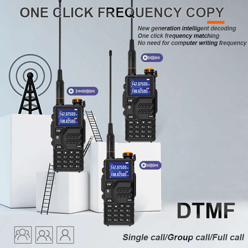 Baofeng K5 Plus Dual Band High Power Walkie Talkie Long Range 2500mAh Rechargeable NOAA Two-way Radi