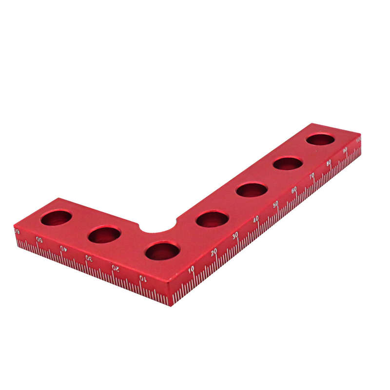 100mm 90 Degree Carpenter Square L Square Right Angle Ruler Aluminum Pocket Ruler Woodworking Measur