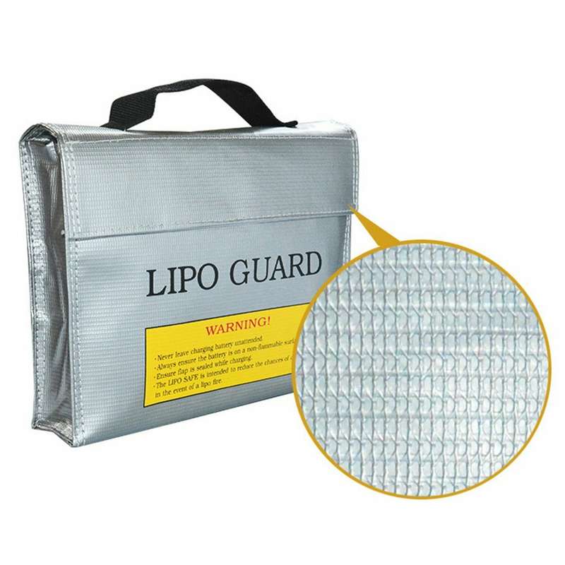 240*180*64mm Multifunctional Fire Retardant Explosion-proof Bag Battery Safety Bag for Lipo Battery