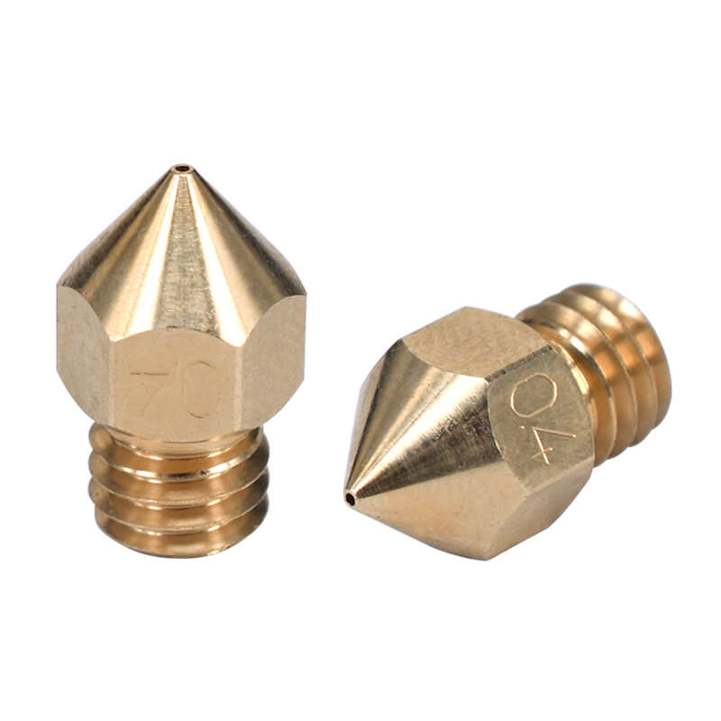 3D Printer Nozzle MK8 Clone CHT Nozzle M6 High Flow Copper For 1.75MM Filament Brass Copper Print He