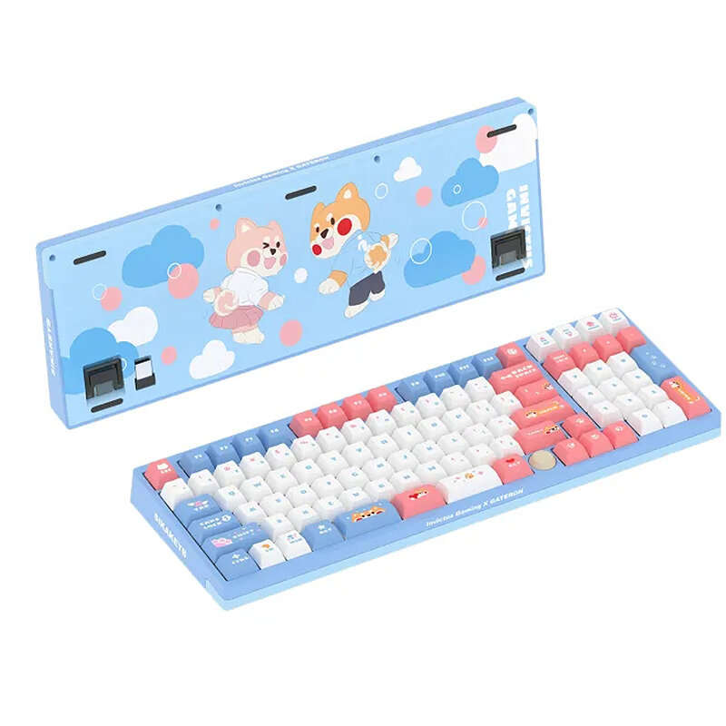 GATERON iG98 98 Keys 2.4G Wireless Mechanical Gaming Keyboard Hot Swappable Gateron Switch RGB Type-