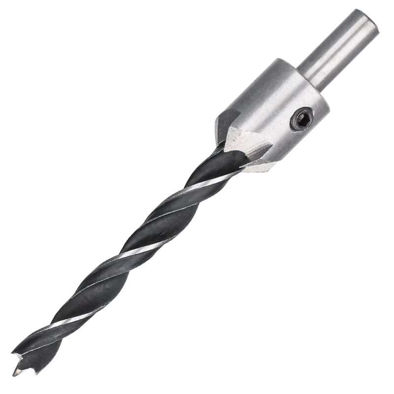 7PCS 3mm-10mm HSS Countersink Drill Bit Set Reamer Woodworking Chamfer Drill Counterbore Pliot Hole