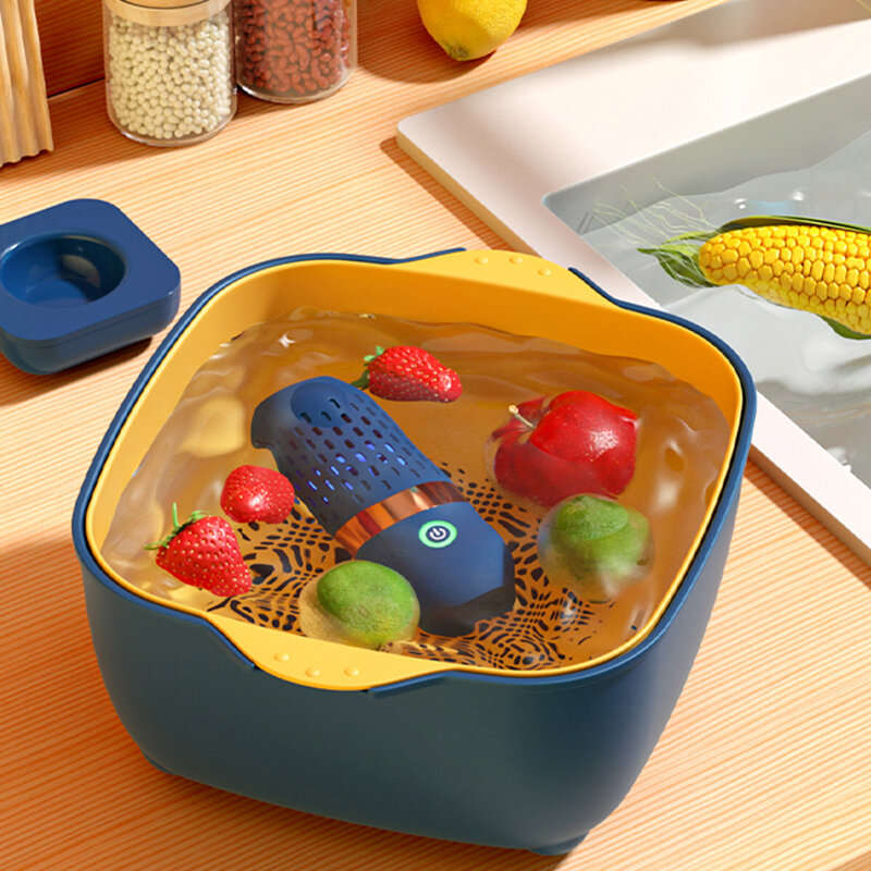 Fruit Vegetable Washing Machine Capsule Shape Wireless Food Purifier Household Pesticide Disinfectio
