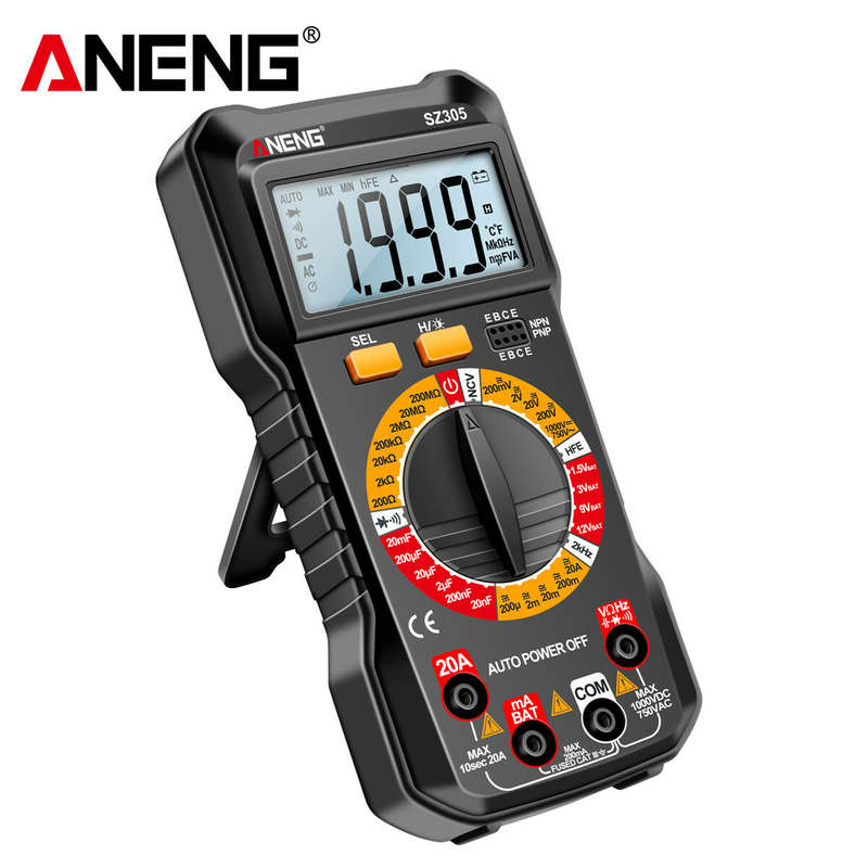 ANENG SZ305 1999 Counts Multimeter Capacitor Testers Professional Smart Voltmeter AC/DC Votage Curre