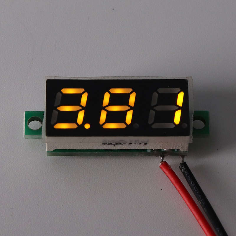 3Pcs Geekcreit 0.28 Inch Yellow LED 2.6V-30V Mini Digital Volt Meter Voltage Tester Two Line Voltmet