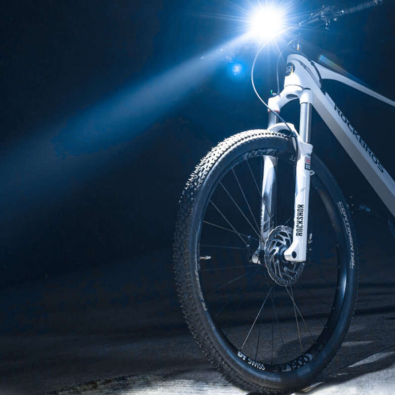 ROCKBROS 400Lm Bike Headlight 2000mAh Battery USB Rechargeable IPX6 Waterproof 4 Light Modes Aluminu