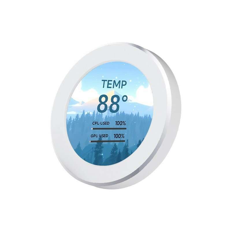 2.1-inch Water-cooled IPS USB Secondary Screen Built-in Screen Monitor Computer Status 360-degree Ro