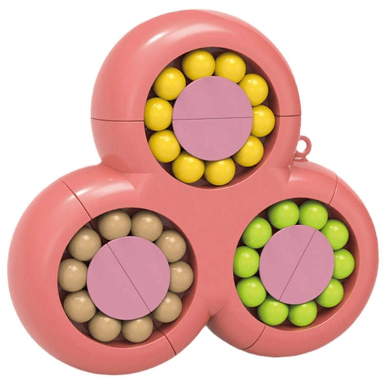 Triangle Cube Rotating Magic Bean Creative Intelligence Decompression Early Educational Puzzle Toys