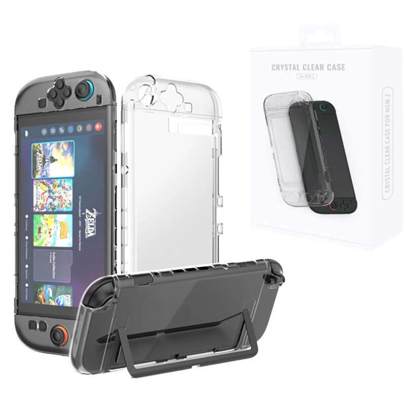 JYS JYS-NS2273 Switch2 Split Crystal Case Anti-Scratch Shockproof PC Protective Shell Precision Fit