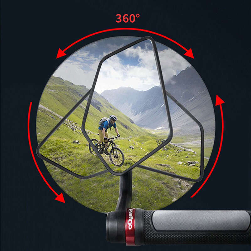 DRCKHROS RM-12E Bicycle Mirror Set Wide Range High-Definition Rear View Mirror Cycling Adjustable Bi