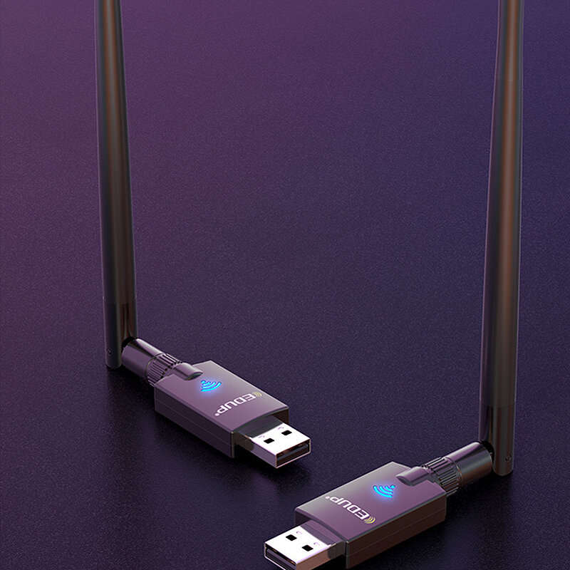 EDUP AX900 WiFi6 Wireless Network Card 2.4G/5.8G Dual Band USB 900Mbps High Speed bluetooth 5.3 WiFi