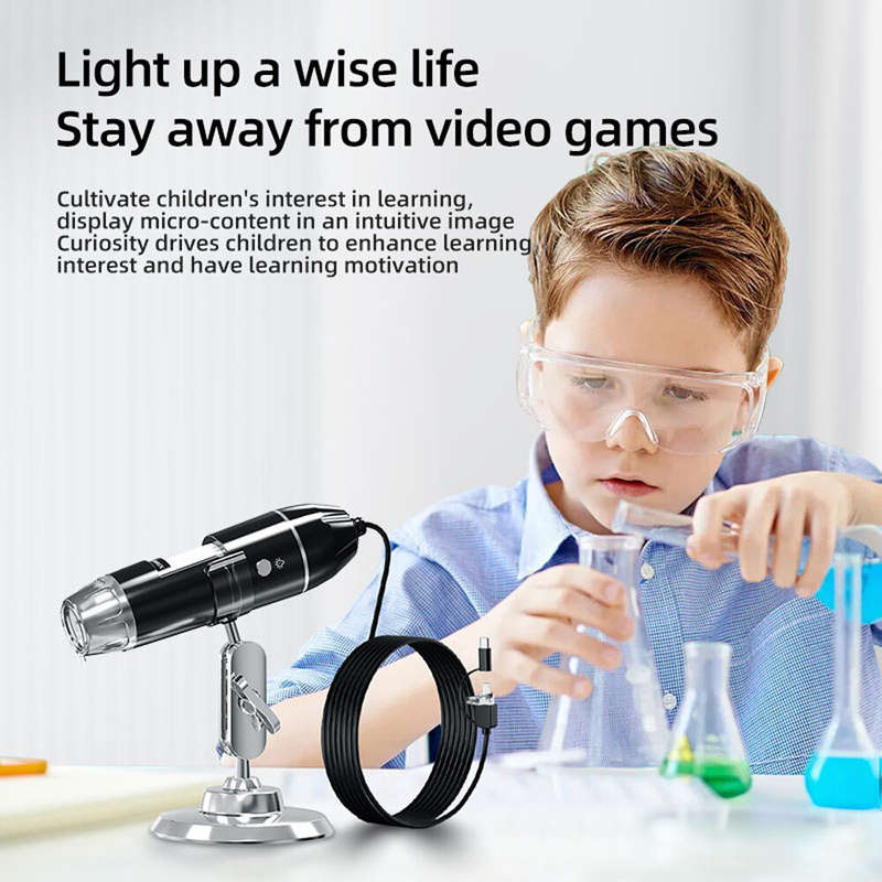 1000X Digital Microscope 3 In 1 Interfaces Microscope Photo Video Modes Microscope Computer Mobileph