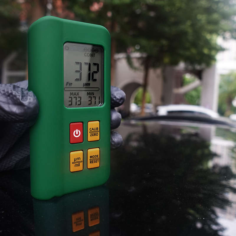 BSIDE Coating Thickness Gauge Rechargeable Car Paint Film Thickness Tester Tool 0.1micron/0-1500m Fe