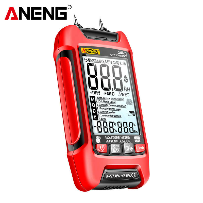 ANENG GN601 Moisture Meter - Accurate and Fast Water Content Testing without Battery - High Precisio