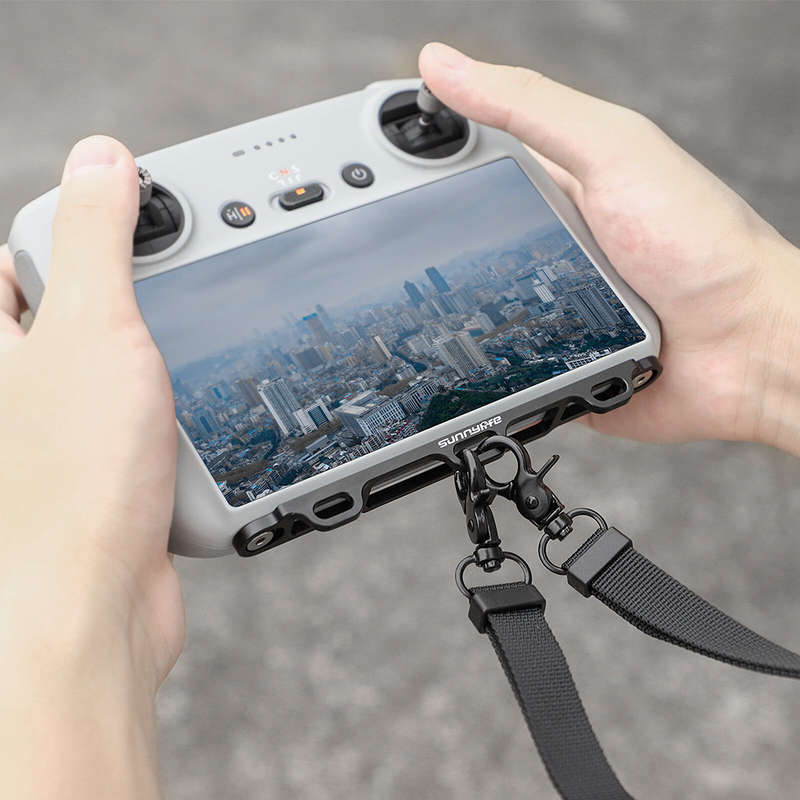 Sunnylife RC Smart Remote Control Lanyard Neck Strap PU Leather Adjustable Hanging Buckle Rope for D