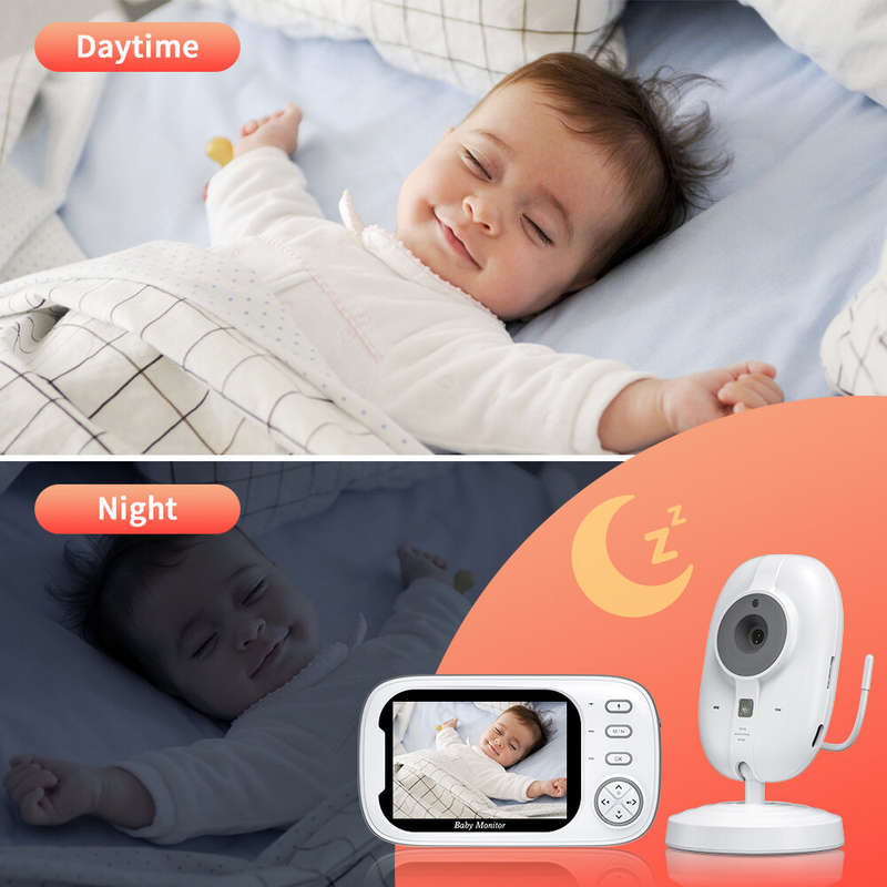 ABM600 3.5 inch Video Baby Monitor with Camera Two-Way Audio Babysitter Wireless Night Vision Temper