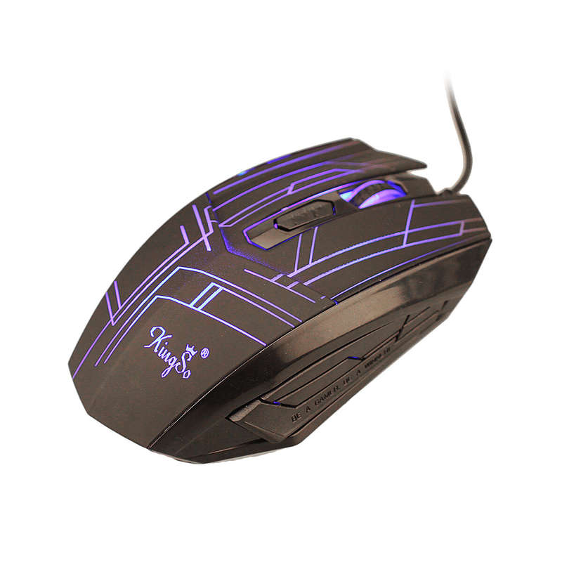 ELEGIANT T5 Wired Gaming Mouse 2400DPI LED Backlight USB Wired Optical Mouse Computer Mice for Home